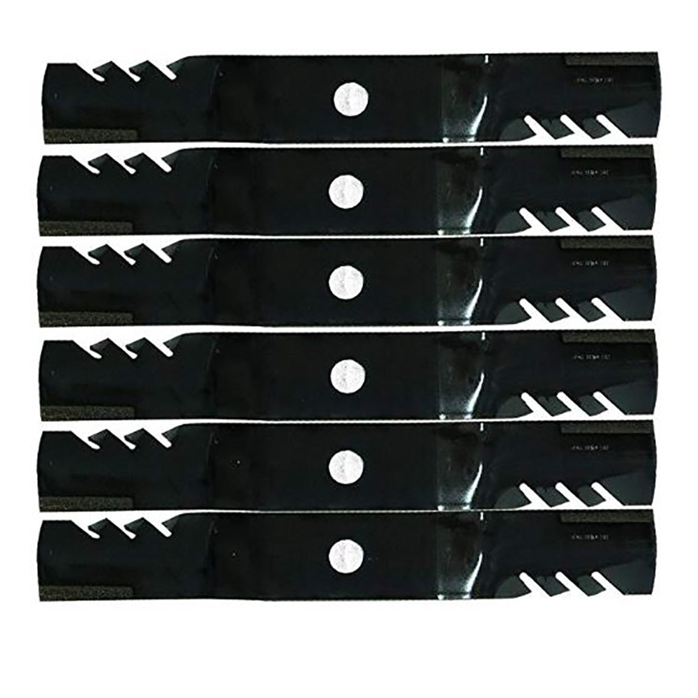 70000-00602-TOOTHED Qty 6: Toothed Mower Blade
 Fits Kubota