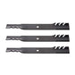 Mulching Mower Blade for Sears/Fits Craftsman 50" Cut 3 Blade Set 137380