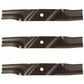 Set of 3 Heavy Duty XHT Dixie Chopper 44" mower blades 30227-50X