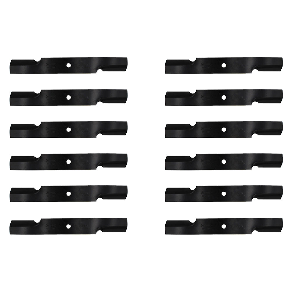 AM104490 Qty 12: Notched Air-Lift Blade Fits John Deere