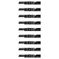 Set of 9- High Air-Lift  Mower Blade Replacements fits in Fits Bobcat, 3 for 52"