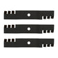Set of (3) Mulching Blades TCU30315 Fits John Deere Front Mount Mowers