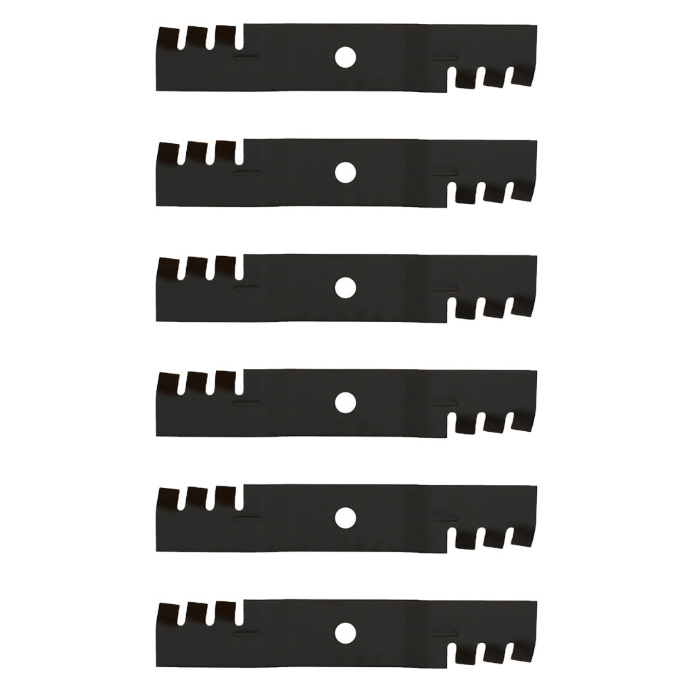M136185 Qty 6: Mulching Blade Fits John Deere 647 647A QUIK-TRAK 657A QUIK-TRAK