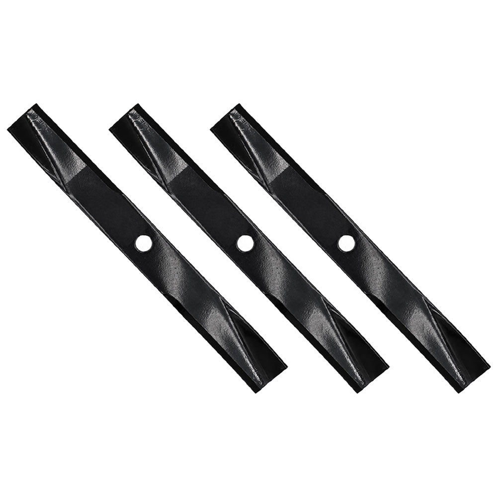 3 mower deck blades 46 47 48" deck Fits John Deere 140 300 314 316 317 318