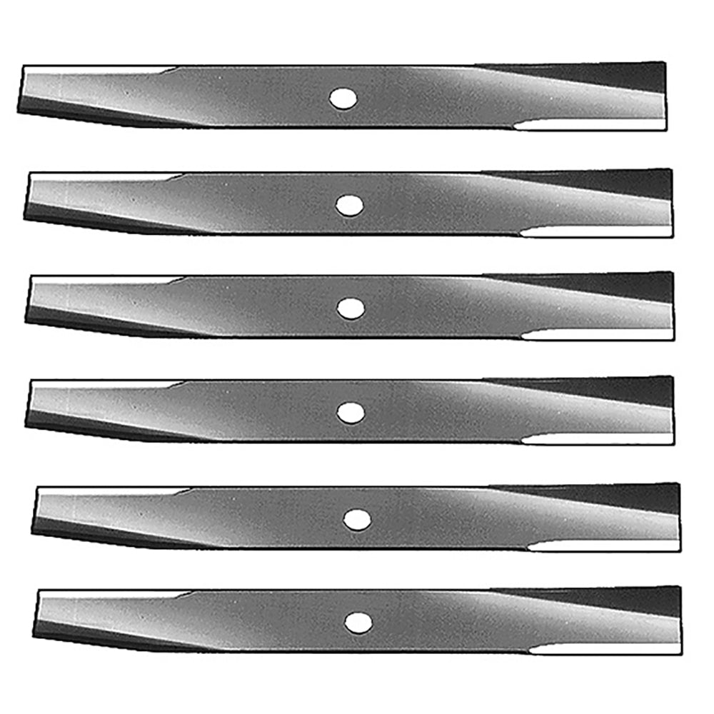 AM31100 Qty 6: Mower Blade
 Fits John Deere 116 116H 120 140 1546 1646 170 175
