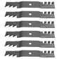 6-Pk Mulching Mower Blades Fits John Deere 48'' LX255 LX266 LX277 LX279 LX288