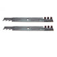 138498-Toothed Qty 2: Toothed Mulching Blade
 Fits AYP 917.270722 HALT150E