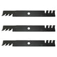 THREE Mulching Mower Blades Fits Exmark 60" Mower Deck 103-6398 116-5174
