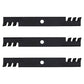 THREE Mulching Mower Blades Fits Exmark 60" Mower Deck 103-6398 116-5174