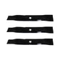 Set of 3 heavy duty XHT Mower blades to Fits Husqvarna 48" 532 17 39-21