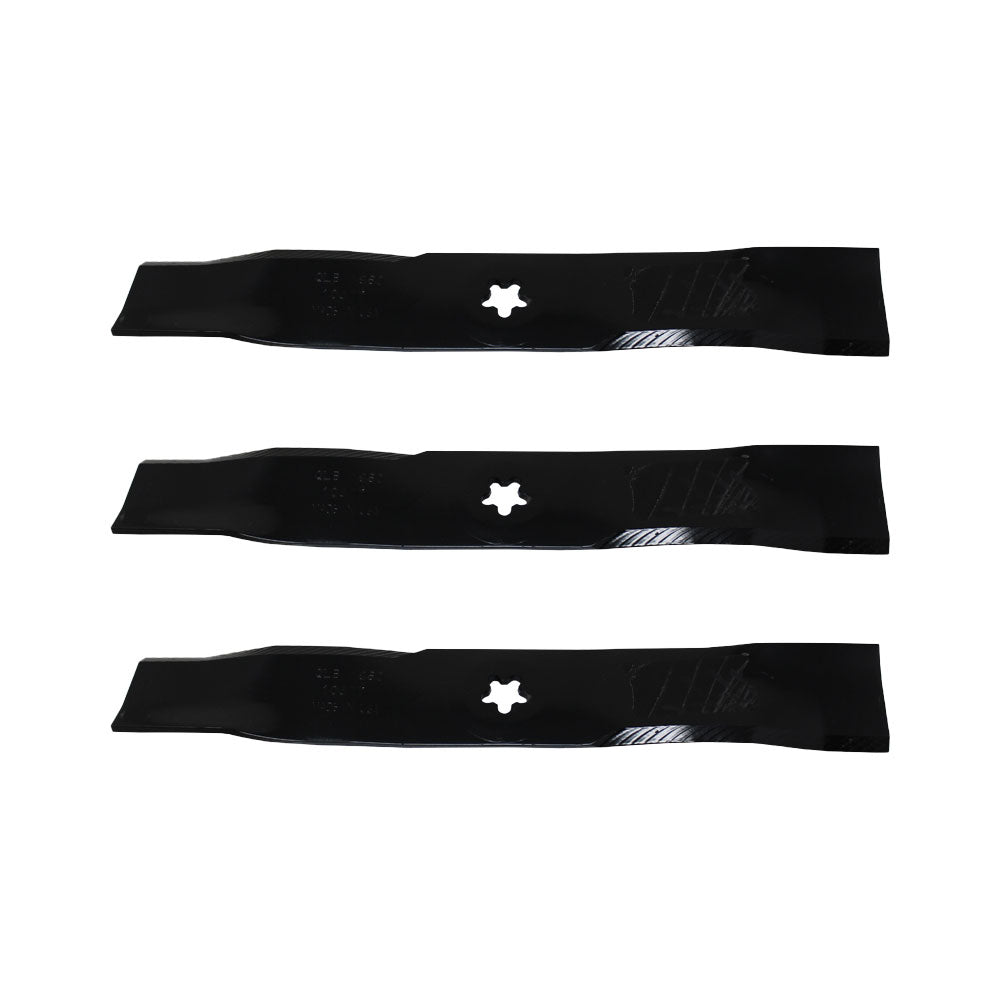 Set of 3 Copperhead 16 5/8" x 5 Point Star Mulching Blades Fits Husqvarna