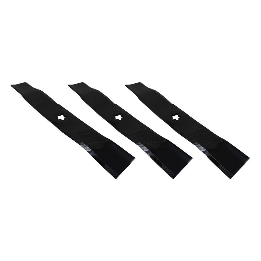 Set of 3 Copperhead 16 5/8" x 5 Point Star Mulching Blades Fits Husqvarna