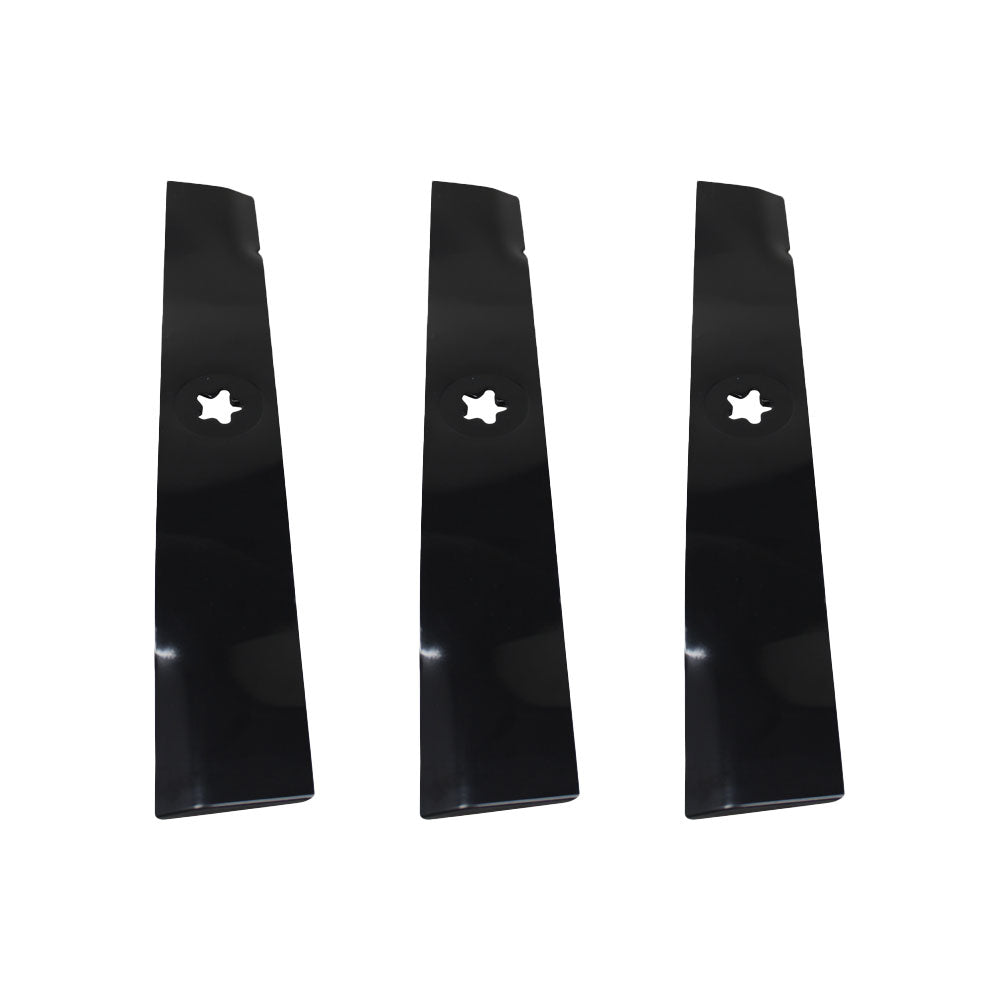 Set of 3 Copperhead 16 5/8" x 5 Point Star Mulching Blades Fits Husqvarna