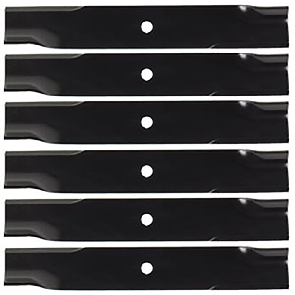 Six (6) 16-1/2" Medium Lift Mower Blades Fits Scag 32" 48" Decks