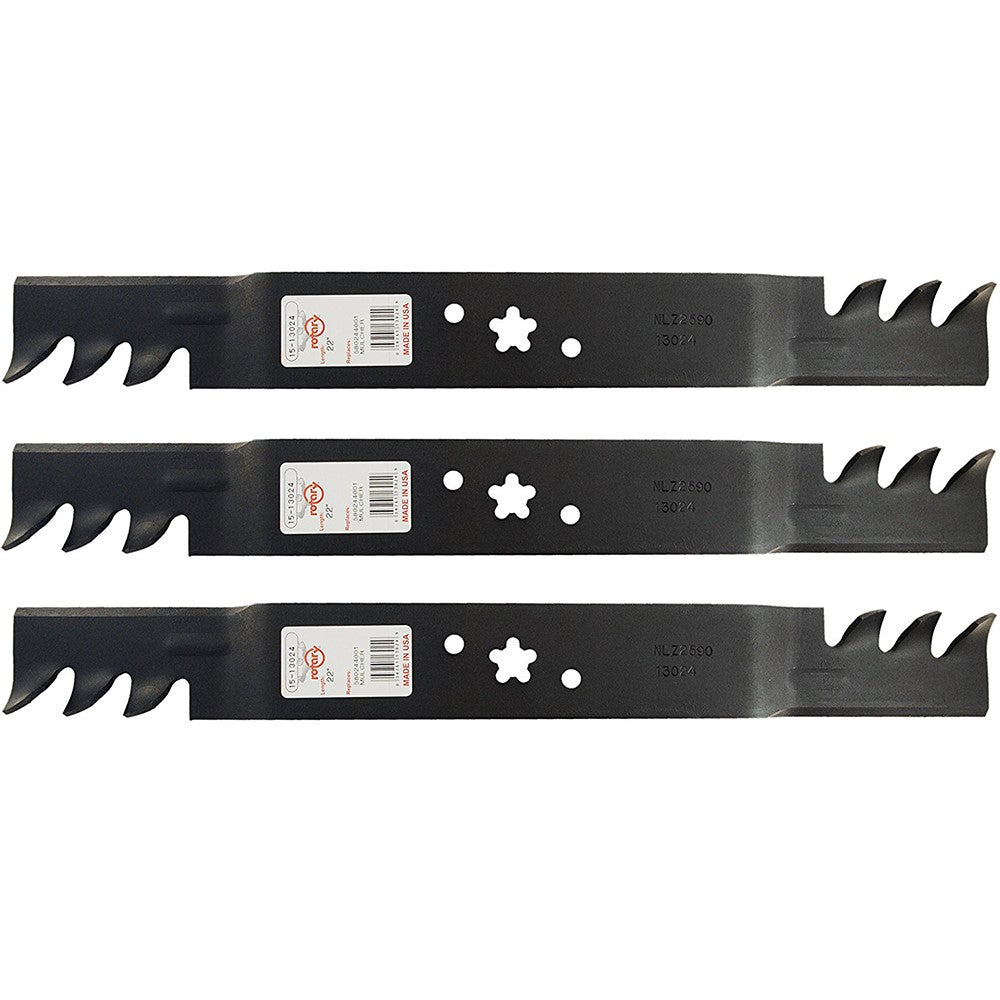 580-244001 Qty 3: Mulching Blade Fits Husqvarna HU550F HU550FH HU675FE HU700F