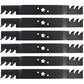 580-244001 Qty 6: Mulching Blade
 Fits Husqvarna HU550F HU550FH HU675FE HU700F