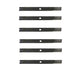 Qty 6: Medium-Lift Blade Fits John Deere Replaces M128485