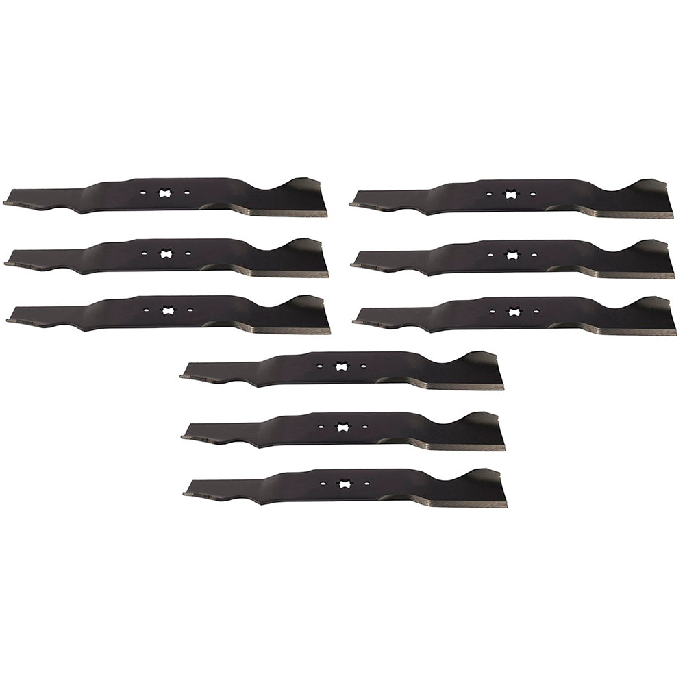 742-0677A Qty 9: 54" Deck Mower Blade Fits Troy Bilt 14AR809K063 14AZ809K063