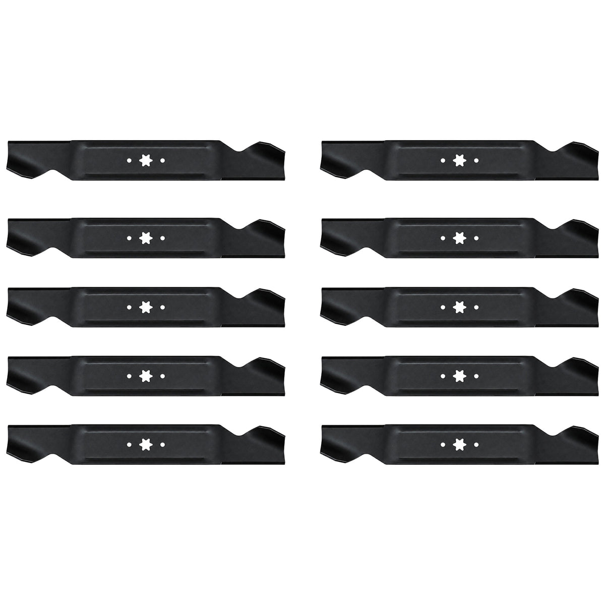 (10) Aftermarket Standard Mower Blades Requires (2) Blades for 42" Deck Fits MTD