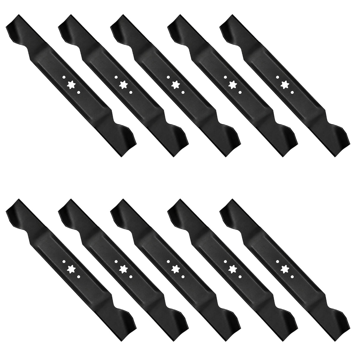 (10) Aftermarket Standard Mower Blades Requires (2) Blades for 42" Deck Fits MTD