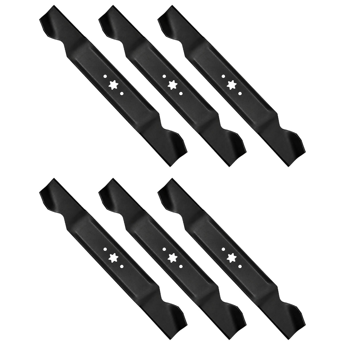 6 Pack Lawnmower 42" High Lift Blades to fit Commercial Fits Cub Cadet