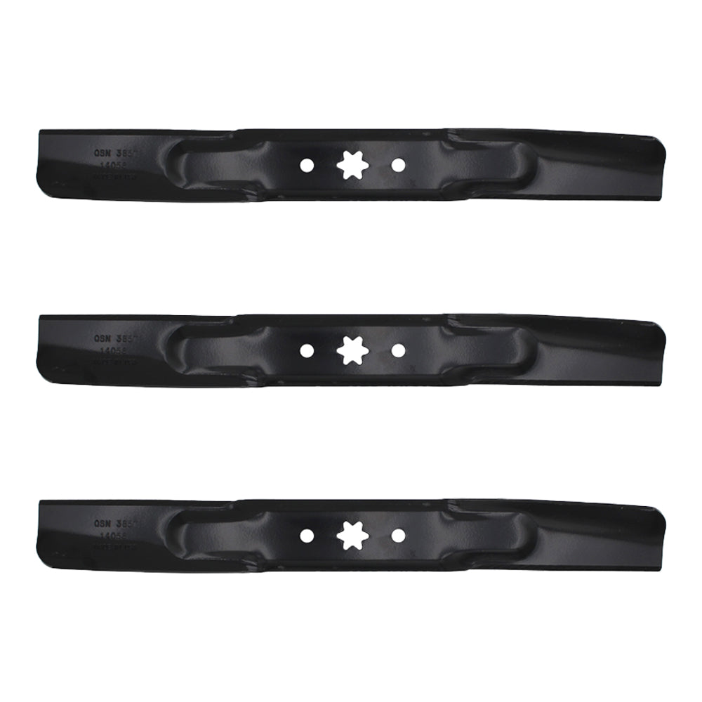 Three (3) 42" Deck Mower Blades Fits Toro Model LX 330-872 742-04308