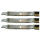 6234 145708 Mulching Blades Set of 3 Fits Woods 60" Mowers 15-1/2" 5 Point