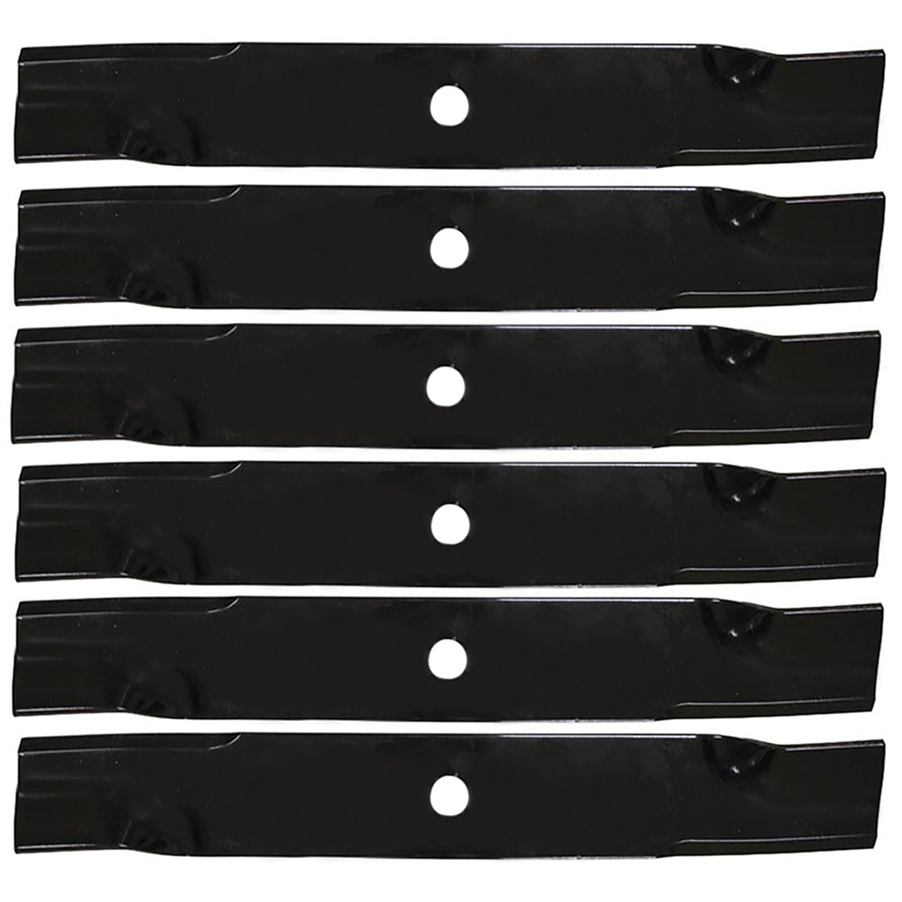 6 Pack Fits John Deere Mowers High Lift Blades 60" Cut M128485 M133381 TCU15881