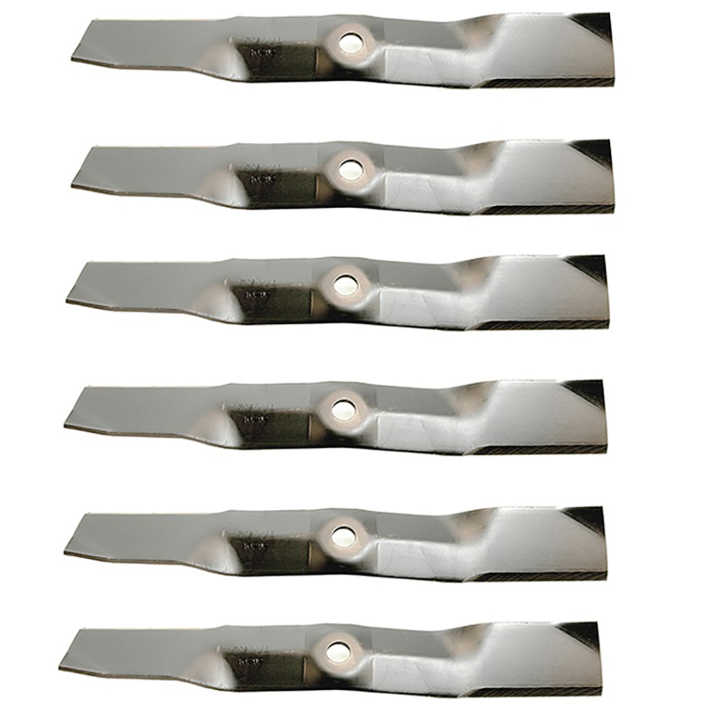 6 Blades Fits John Deere ZTrak Z375R Z525E Z540M Replace M143520 54C Deck Mower