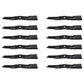AM141907 Qty 12: 48C Mower Blade
 Fits John Deere 335 345