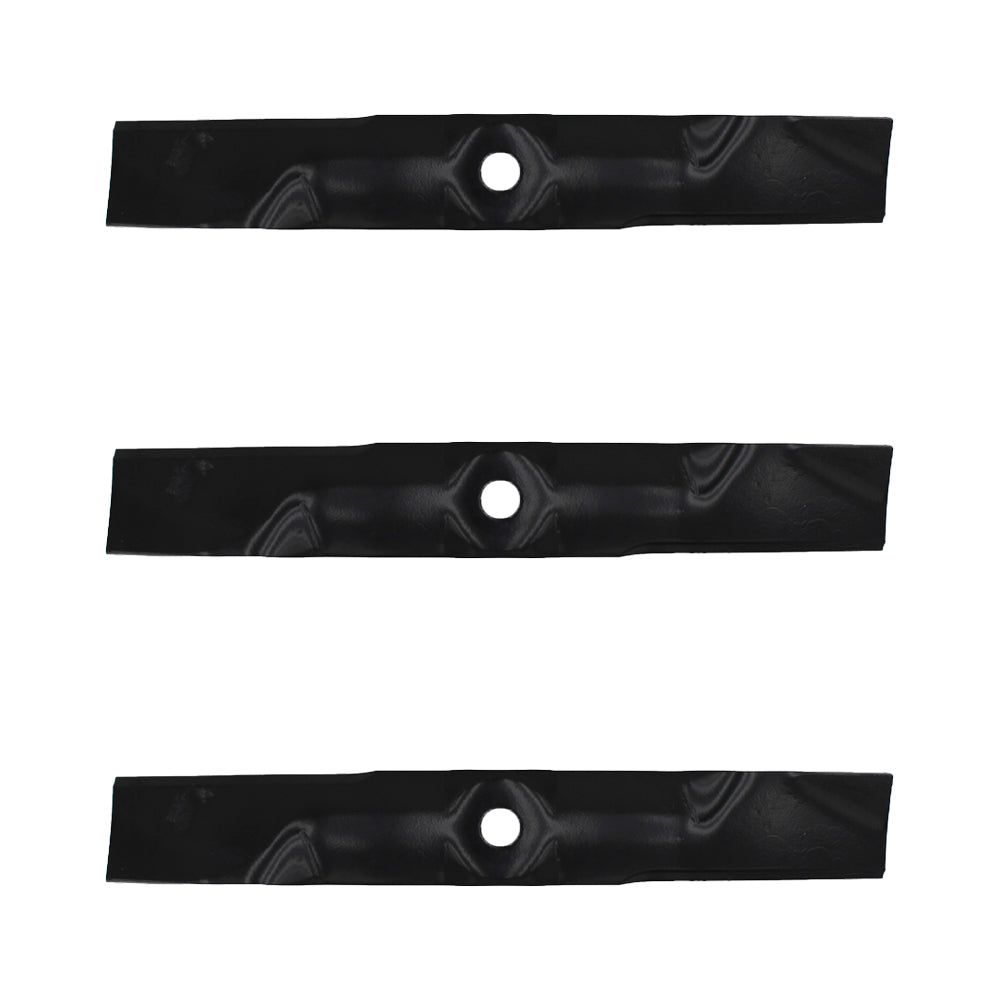 Set of 3 heavy duty XHT mower blades to fit Fits John Deere 48" M145476