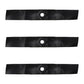 3PK Oregon Blades Fits John Deere 48" LX279 LX280 LX288 LX289 SST18 X300 X320
