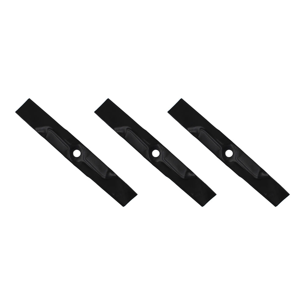 Set of 3 Heat Hardened Blades Fits John Deere M145476 M127500 M127673