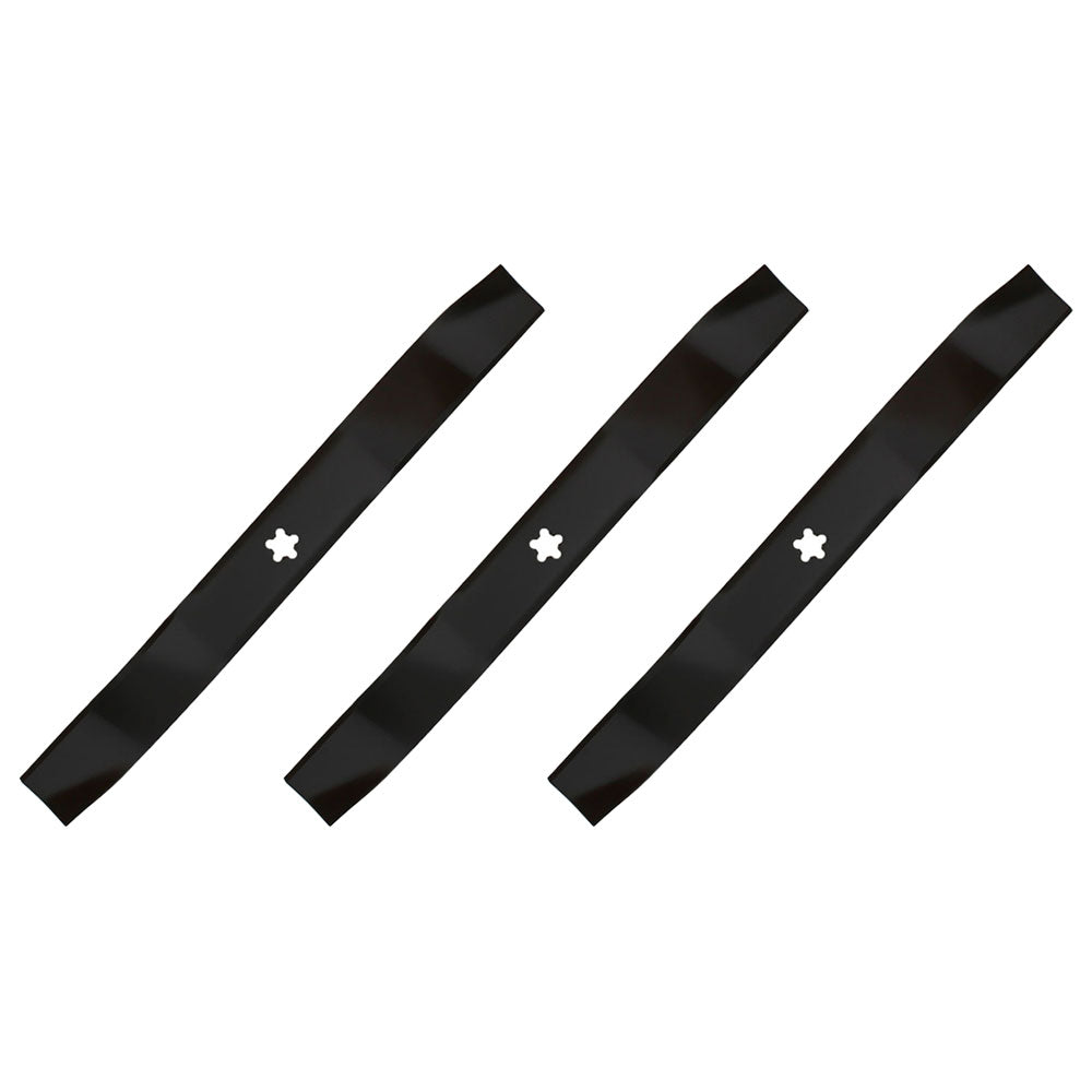742-025040-637 Qty 3: Mulching Lawn Mower Blade Fits MTD