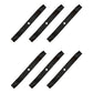 LAB50-0104_x6 Qty 6: Mulching Lawn Mower Blade Fits John Deere LT150