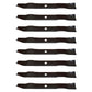 LAB50-0104_x8 Qty 8:  Mulching Lawn Mower Blade Fits John Deere LT150