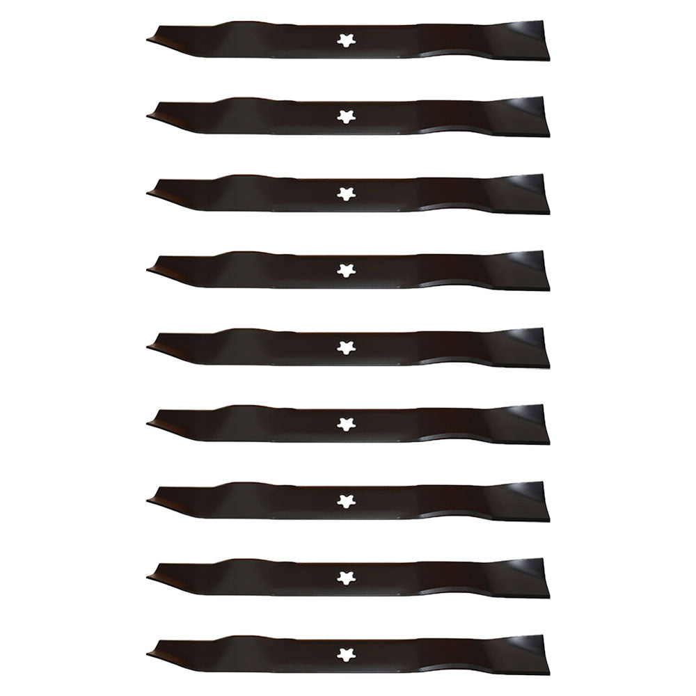 LAB50-0104_x9 Qty 9: Mulching Lawn Mower Blade Fits John Deere LT150