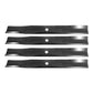 Set of (4) Medium Lift Lawn Mower Blades Fits Husqvarna HU600F HU675AWD
