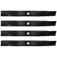 Set of (4) Medium Lift Lawn Mower Blades Fits Husqvarna HU600F HU675AWD