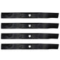 Set of (4) Medium Lift Lawn Mower Blades Fits Husqvarna HU600F HU675AWD