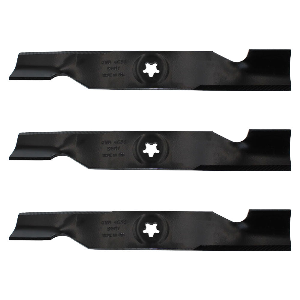 3 Pack High Lift Blades Fits Husqvarna Fits Craftsman 173920 180054 539107519