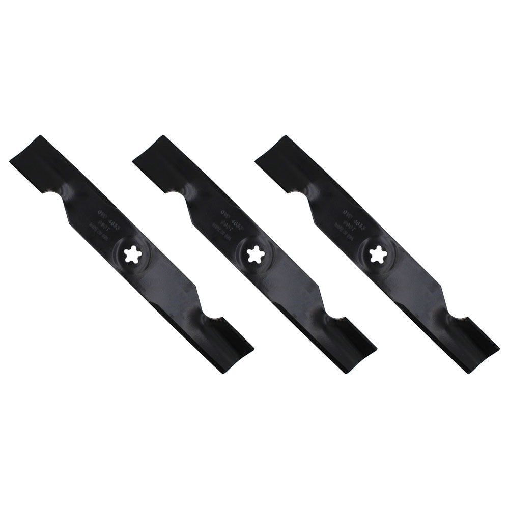 3PK Oregon Lawn Mower Blades for 48 Fits Husqvarna YTH2148 YTH2248 YTH2348 YTH24