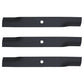 Three (3) 594-078 G5 High-Lift Blades 50" Fits Exmark 5/8" C.H. 115-5059-03
