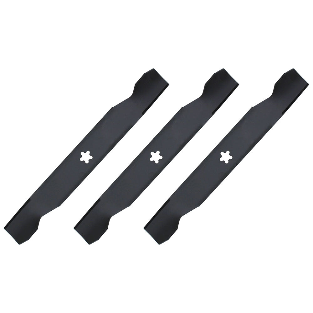 (3) Lawn Mower Blades For 50" Deck Fits AYP 137380 Fits Husqvarna Fits Poulan
