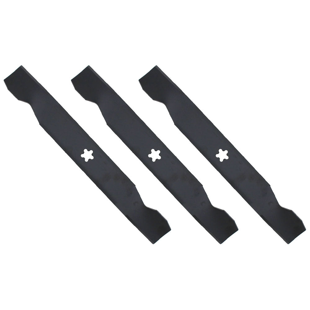 3 pk Fits Hi-Lift Blade Fits Husqvarna 532137380 AYP 137380 156468 50" deck