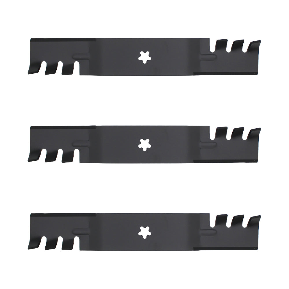 Three (3) New Aftermarket Replacement Toothed Mulching Blades 532 18 72-55