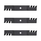 Set of (3) Interchangeable Toothed Mulching Blades Fits Husqvarna 532 18 72-55