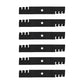 187254 Qty 6: Toothed Mulching Mower Blade
 Fits AYP