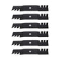 Interchangeable Toothed Mulching Blades - 18 1/2" Requires 3 Blades 54" deck
