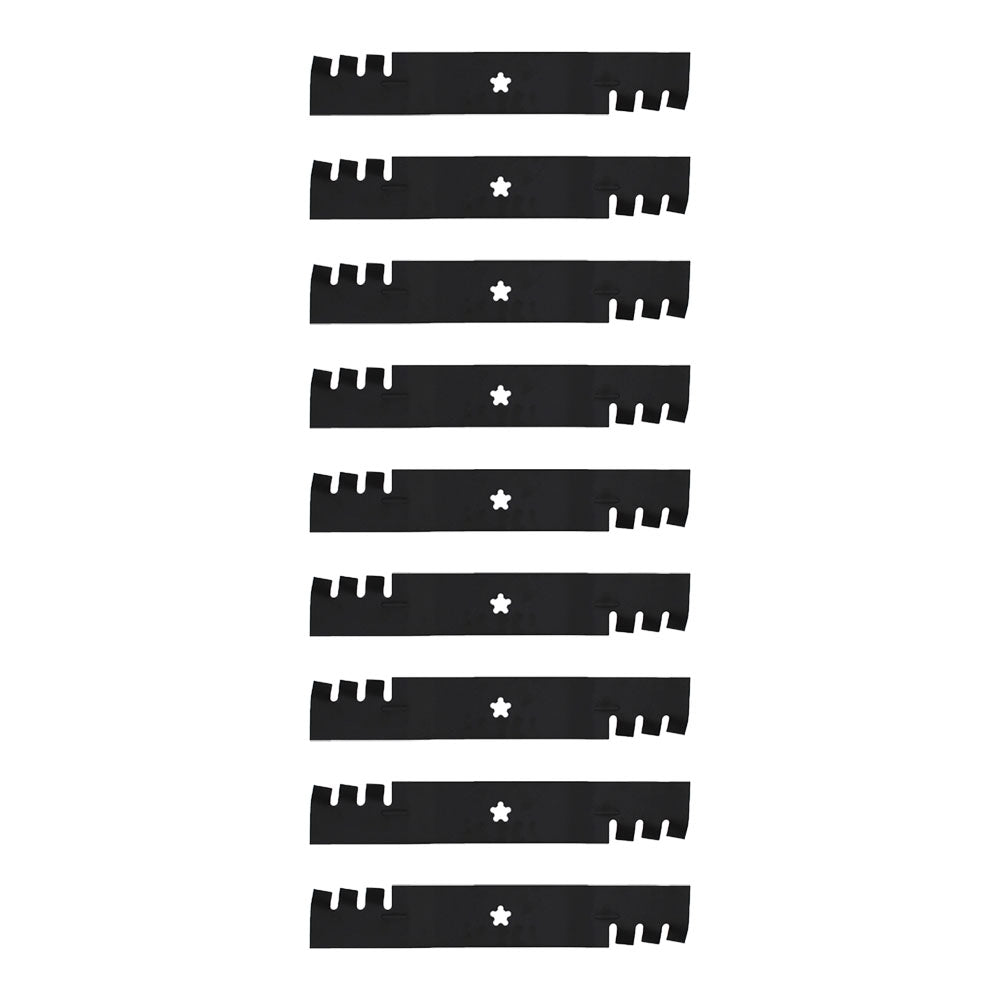 (9) Pack of Interchangeable Toothed Mulching Blades Fits Husqvarna Mowers